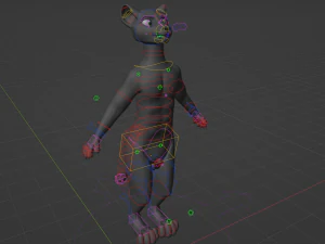 Niko Anthro Panther 3D Model