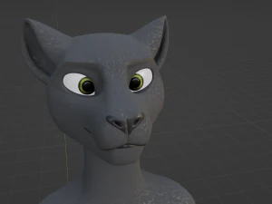 Niko Anthro Panther 3D Model