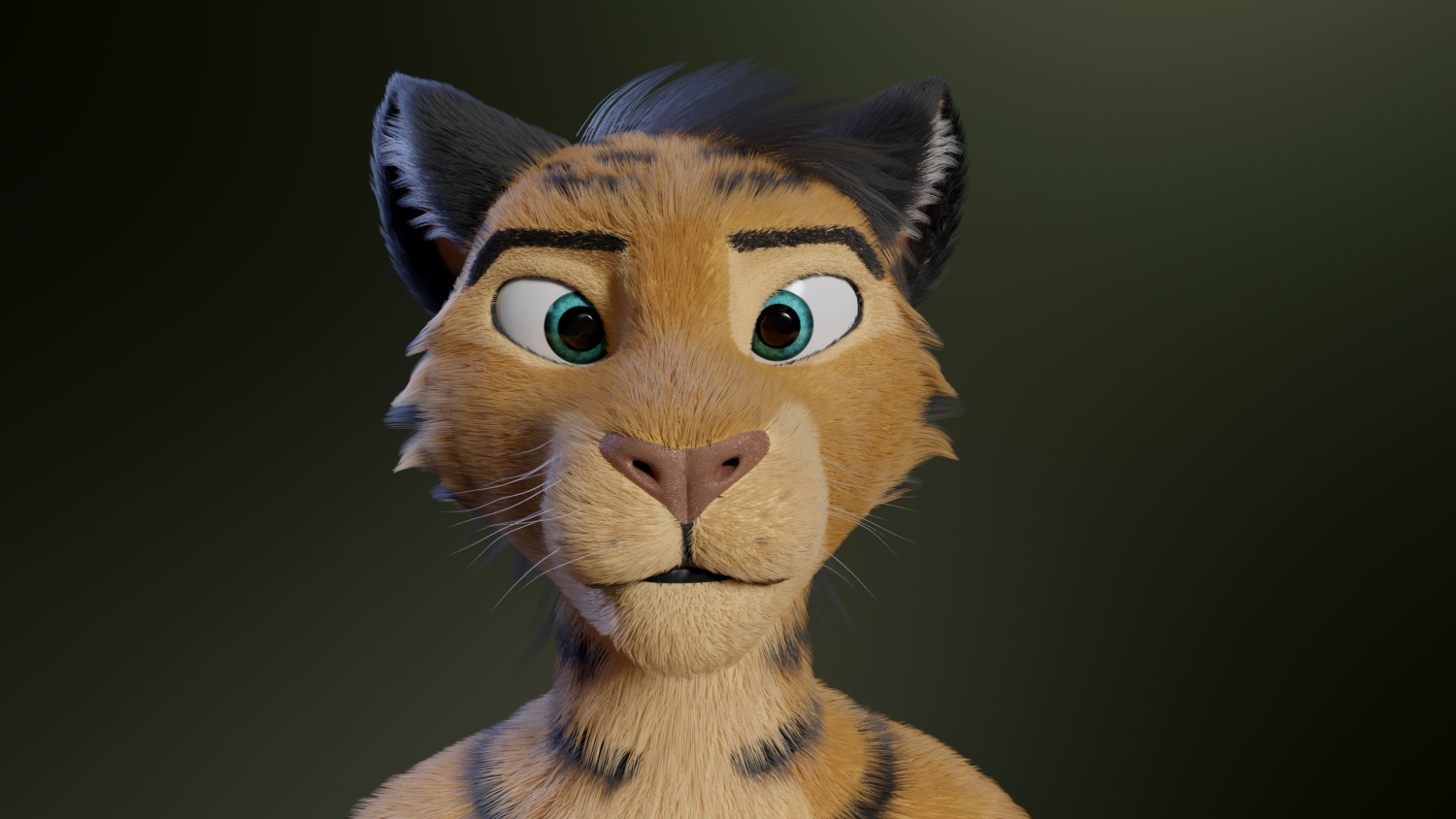 Deimos Anthro Tiger 3D Model in Wildlife 3DExport