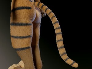 Deimos Anthro Tiger 3D Model