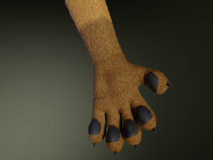 Deimos Anthro Tiger 3D Model