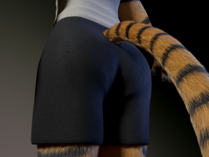 Deimos Anthro Tiger 3D Model