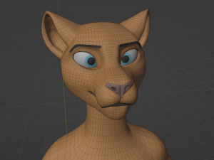 Deimos Anthro Tiger 3D Model