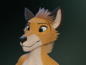 Yara Anthro Fox 3D Model