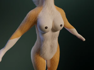 Yara Anthro Fox 3D Model