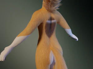Yara Anthro Fox 3D Model