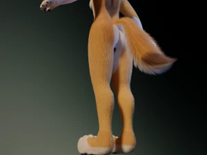 Yara Anthro Fox 3D Model