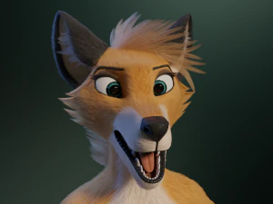 Yara Anthro Fox 3D Model