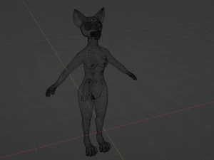 Yara Anthro Fox 3D Model