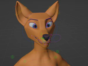 Yara Anthro Fox 3D Model