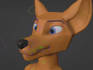 Yara Anthro Fox 3D Model
