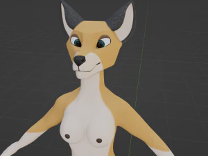 Yara Anthro Fox 3D Model