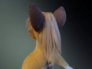 Nara Anthro Fox Modello 3D