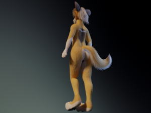 Nara Anthro Fox 3D 모델