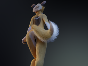 Nara Anthro Fox 3D 모델