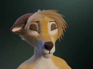 Nara Anthro Fox Modello 3D