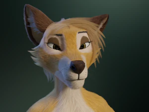 Nara Anthro Fox Modello 3D