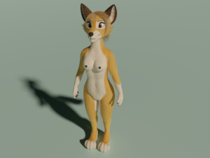 Nara Anthro Fox 3D 모델