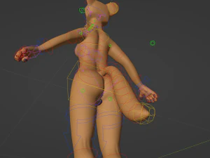 Nara Anthro Fox Modello 3D