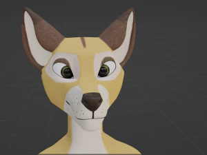 Nara Anthro Fox Modello 3D