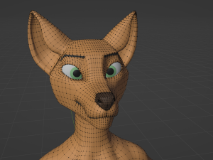 Nara Anthro Fox 3D 모델