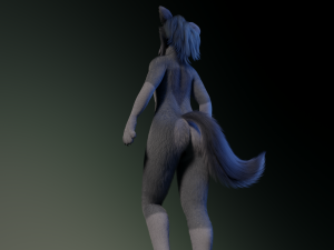 Jennifer Anthro Wolf 3D 모델