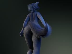 Jennifer Anthro Wolf 3D 모델