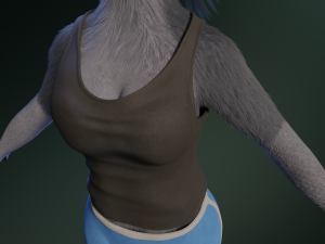 Jennifer Anthro Wolf 3D 모델