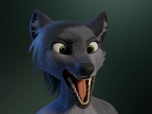 Jennifer Anthro Lupo Modello 3D