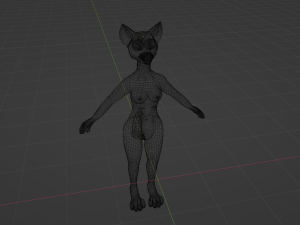 Jennifer Anthro Wolf 3D 모델