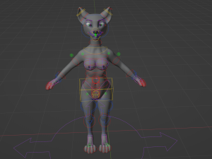 Jennifer Anthro Wolf 3D 모델
