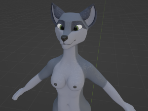 Jennifer Anthro Wolf 3D 모델
