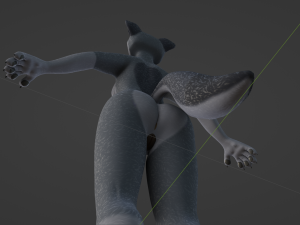 Jennifer Anthro Wolf 3D 모델