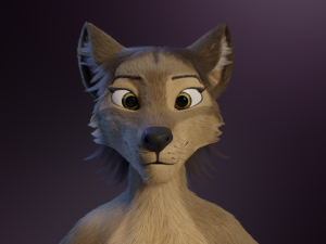 Ashley Anthro Wolf Modelo 3D
