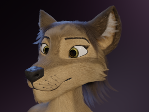 Ashley Anthro Wolf Modelo 3D