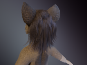 Ashley Anthro Wolf Modelo 3D
