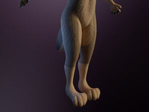 Ashley Anthro Wolf Modelo 3D