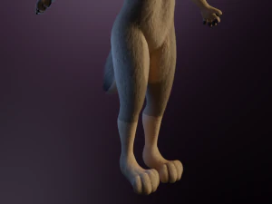 Ashley Anthro Wolf 3D Model