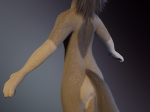 Ashley Anthro Wolf Modelo 3D