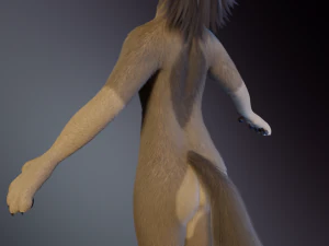 Ashley Anthro Wolf 3D Model