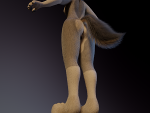Ashley Anthro Wolf Modelo 3D