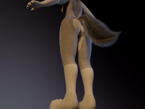 Ashley Anthro Wolf 3D Model
