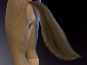 Ashley Anthro Wolf 3D Model