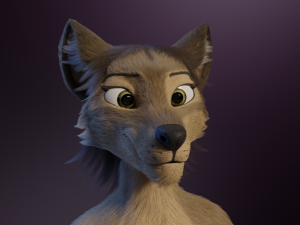 Ashley Anthro Wolf Modelo 3D