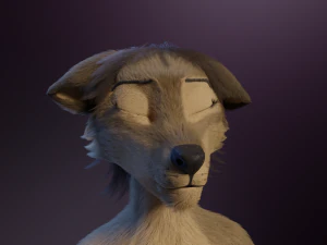 Ashley Anthro Wolf 3D Model