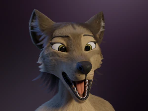 Ashley Anthro Wolf 3D Model