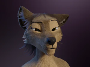 Ashley Anthro Wolf 3D Model