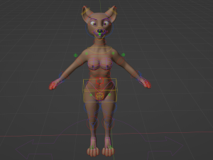 Ashley Anthro Wolf Modelo 3D