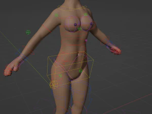 Ashley Anthro Wolf 3D Model