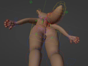 Ashley Anthro Wolf 3D Model